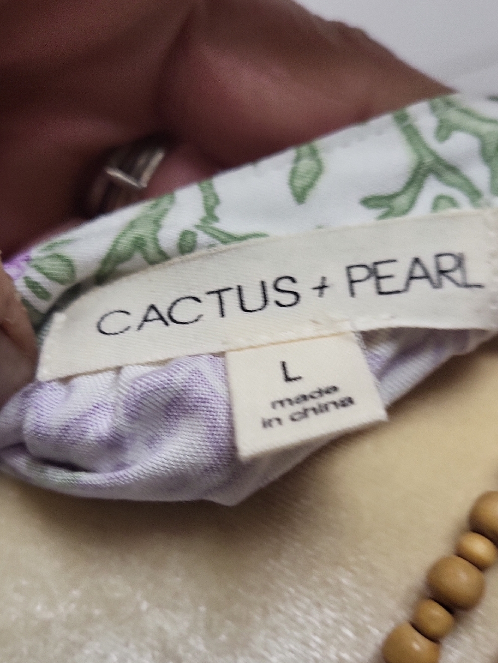 Wild Lavender Fields Floral Maxi Dress, By Cactus and PEARL, SIZE L - Picture 7 of 9